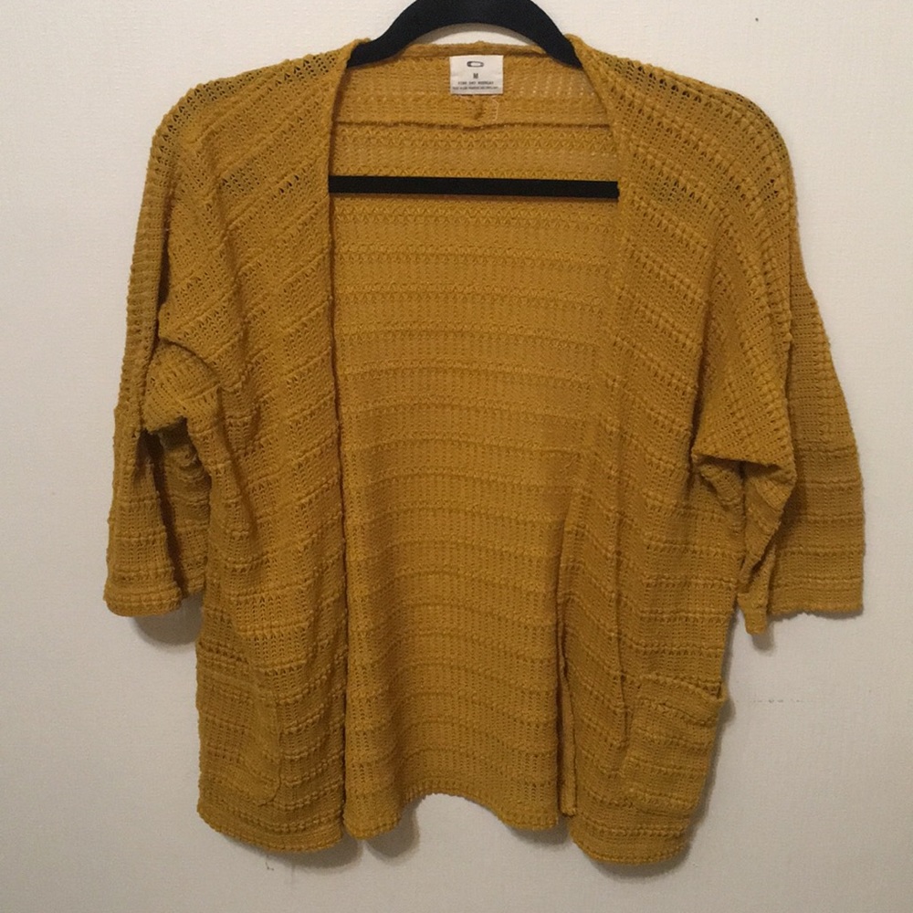 Urban outfitters mustard cardigan